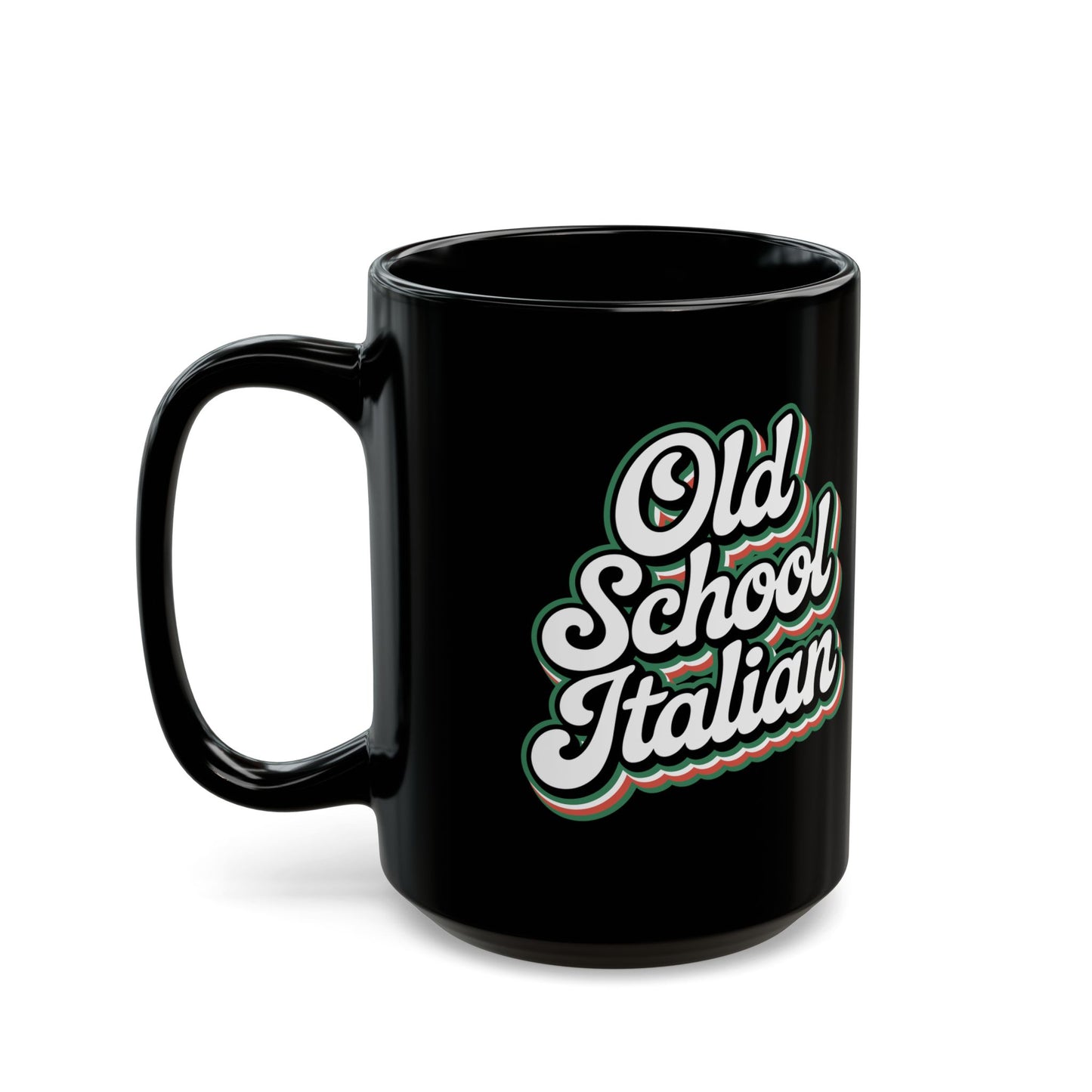 Old School Italian Black Mug (11oz, 15oz)