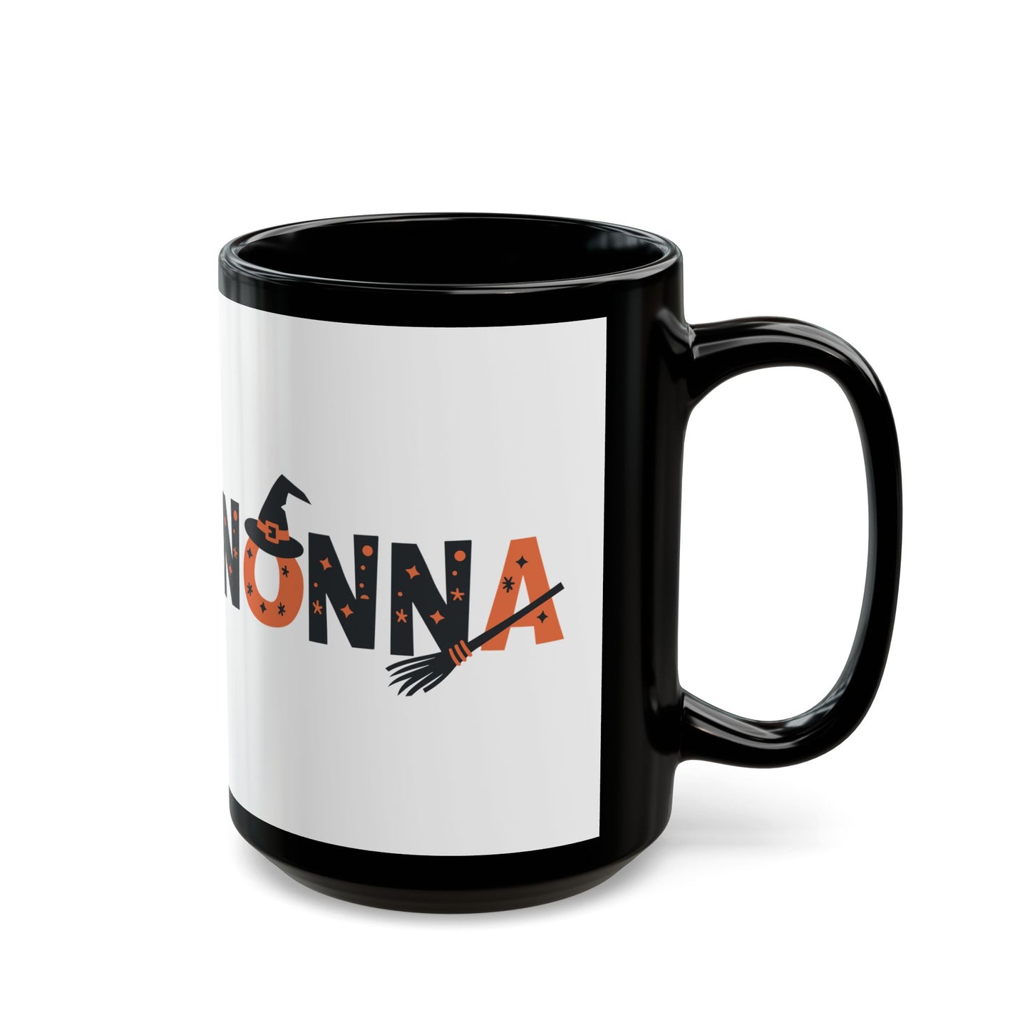 Nonna Witch Halloween Black Mug (11oz, 15oz)