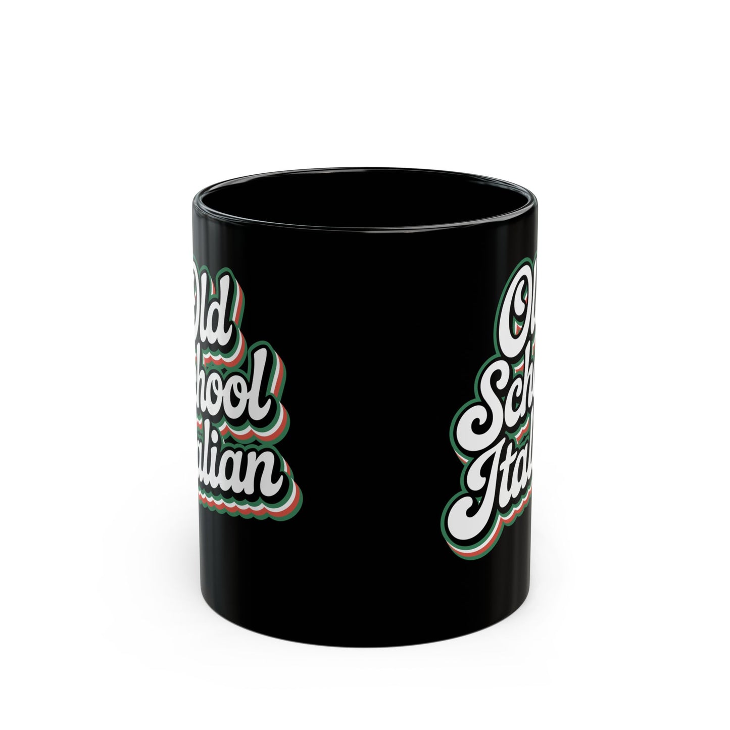 Old School Italian Black Mug (11oz, 15oz)