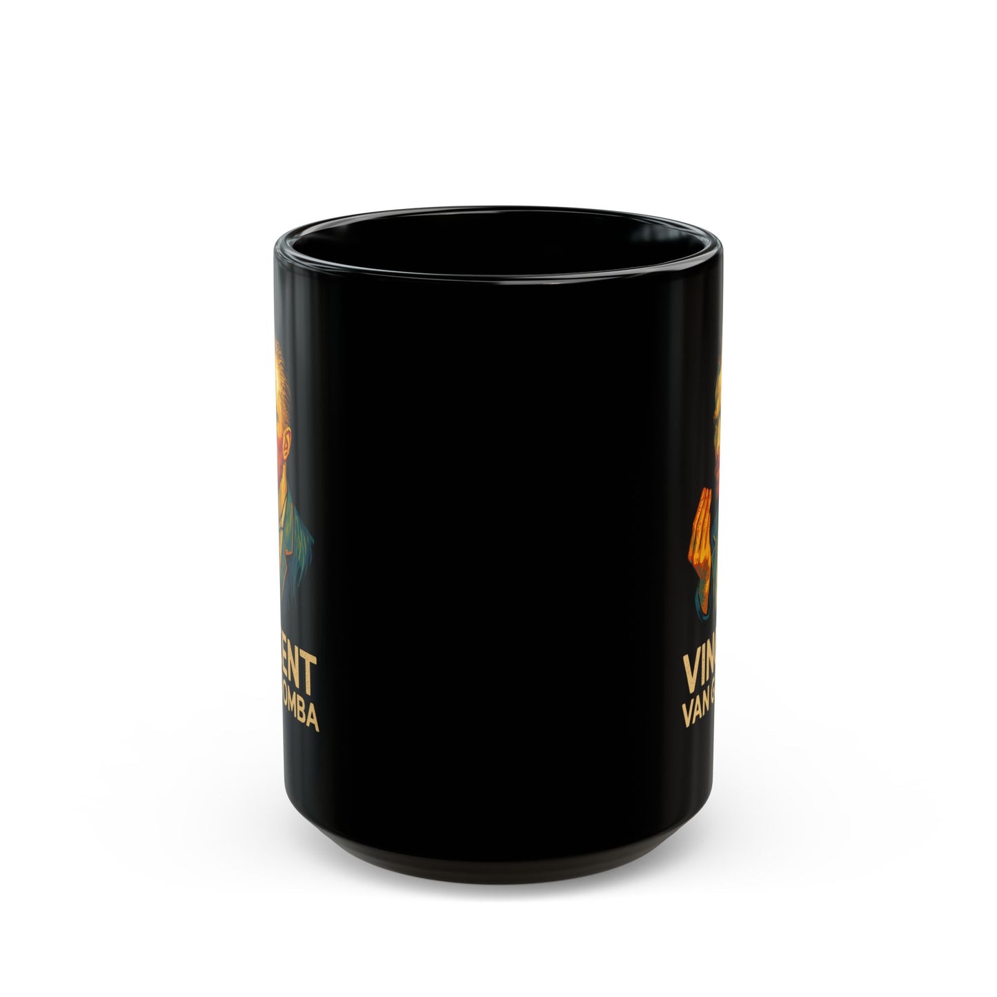 Vincent van Goomba Cornicello Hand Gesture Black Mug (11oz, 15oz)