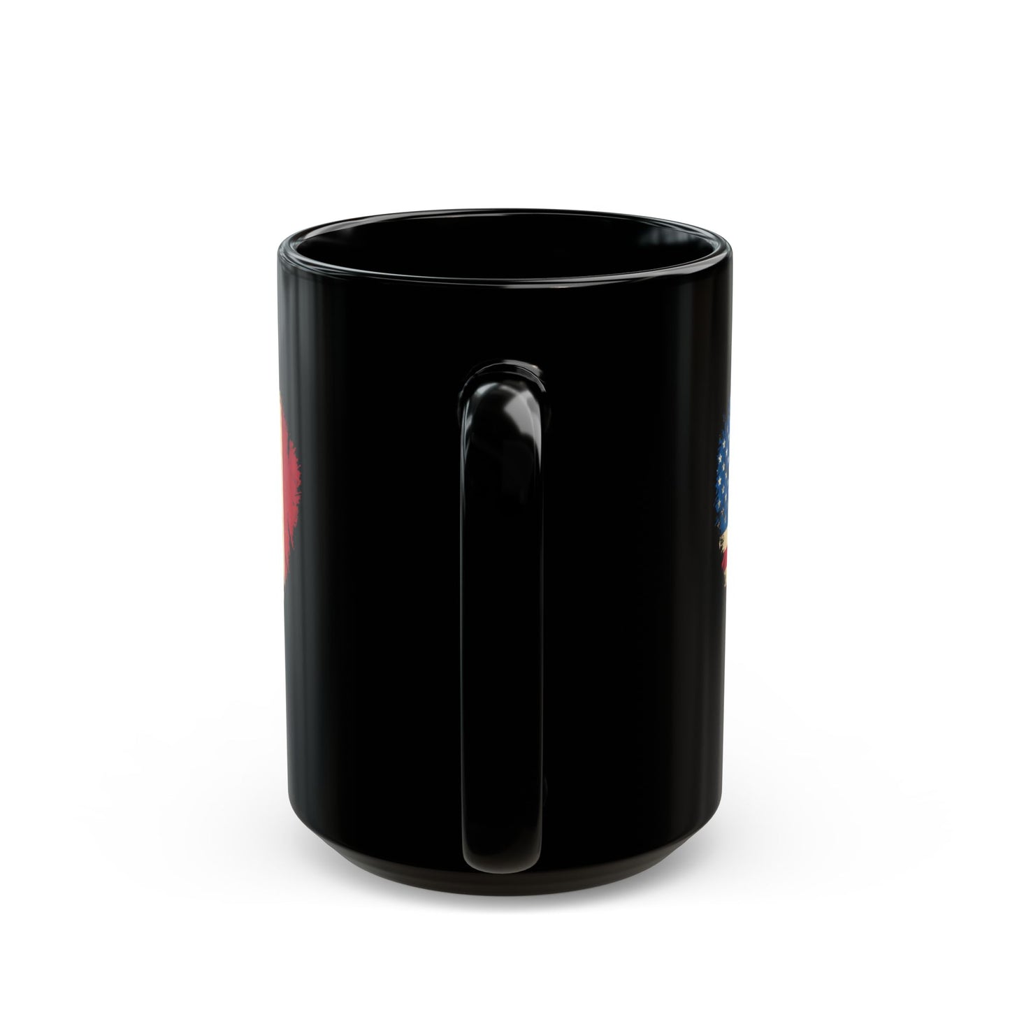 American Born Italian Roots Flags Black Mug (11oz, 15oz)
