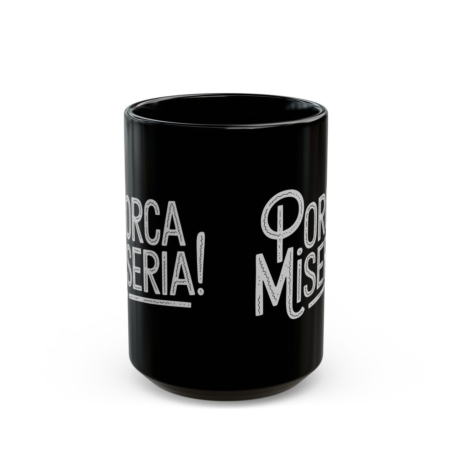 Porca Miseria Black Mug (11oz, 15oz)