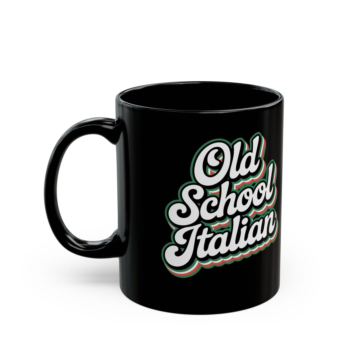 Old School Italian Black Mug (11oz, 15oz)