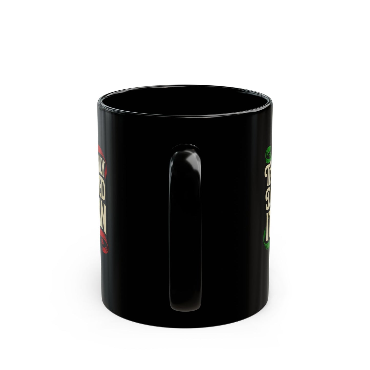 Temporarily Displaced Italian Black Mug (11oz, 15oz)