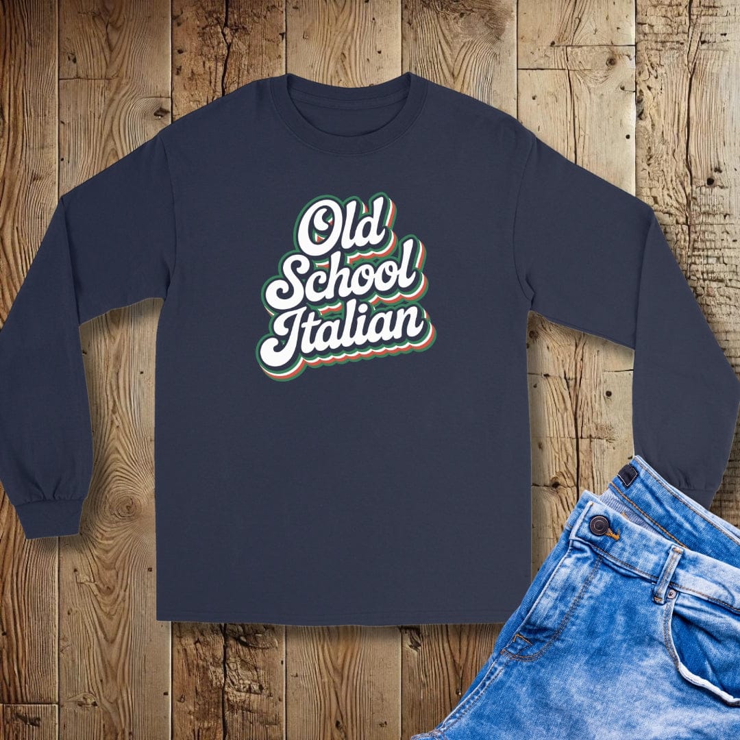 Retro Old School Italian Unisex Long Sleeve Tee