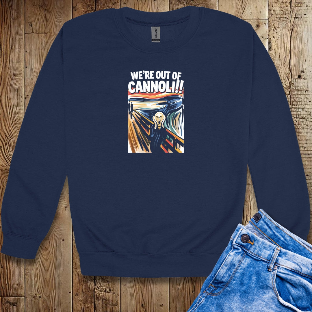 The Scream We're Out of Cannoli Unisex Sweatshirt