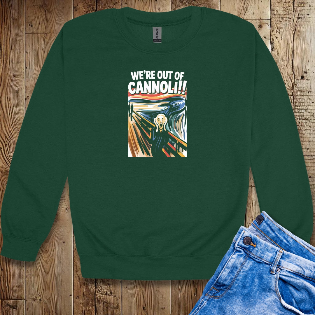 The Scream We're Out of Cannoli Unisex Sweatshirt