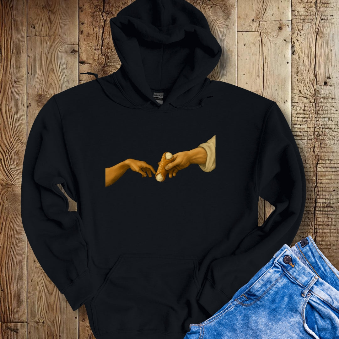 Creation of Adam Michelangelo Cannoli Hoodie Sweatshirt
