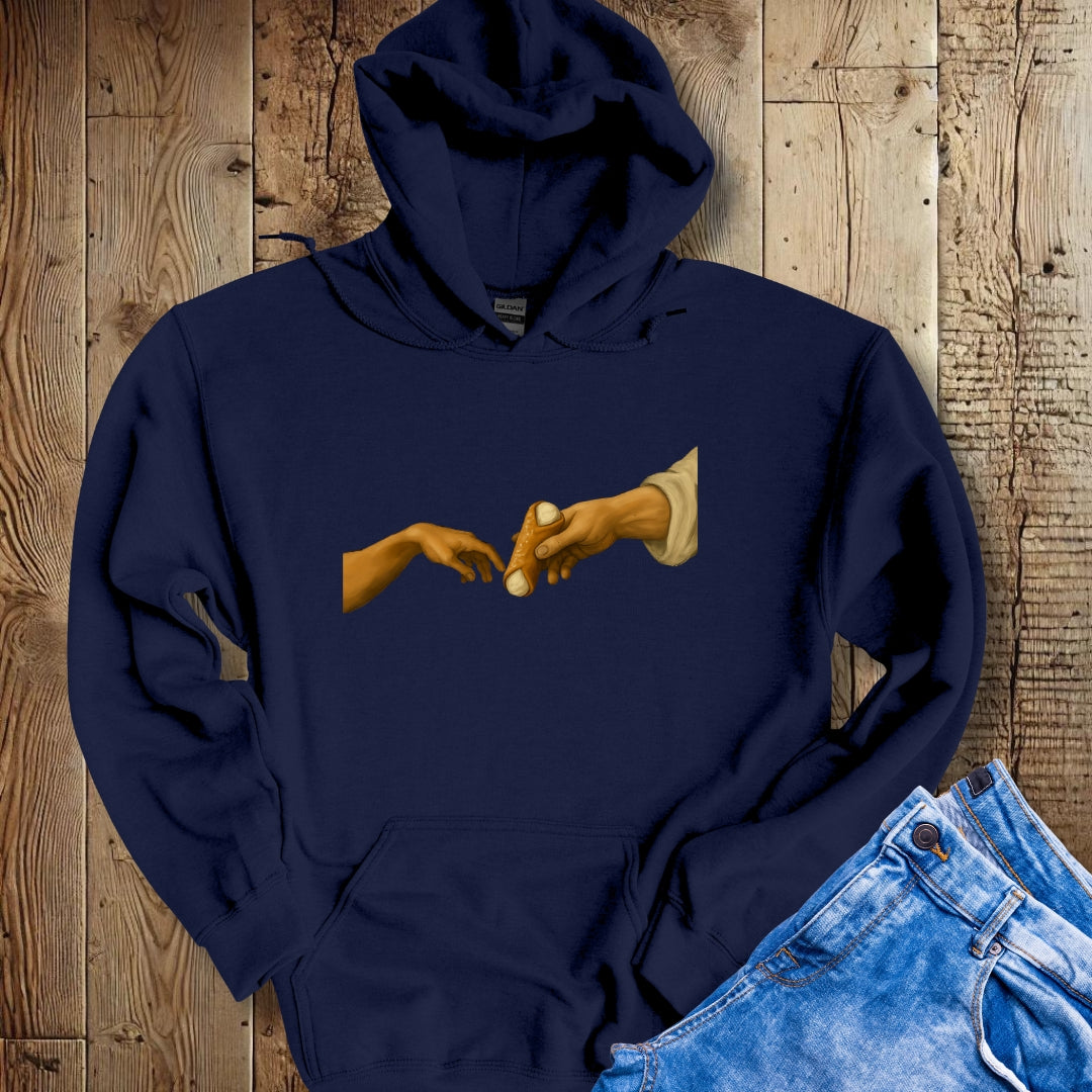 Creation of Adam Michelangelo Cannoli Hoodie Sweatshirt