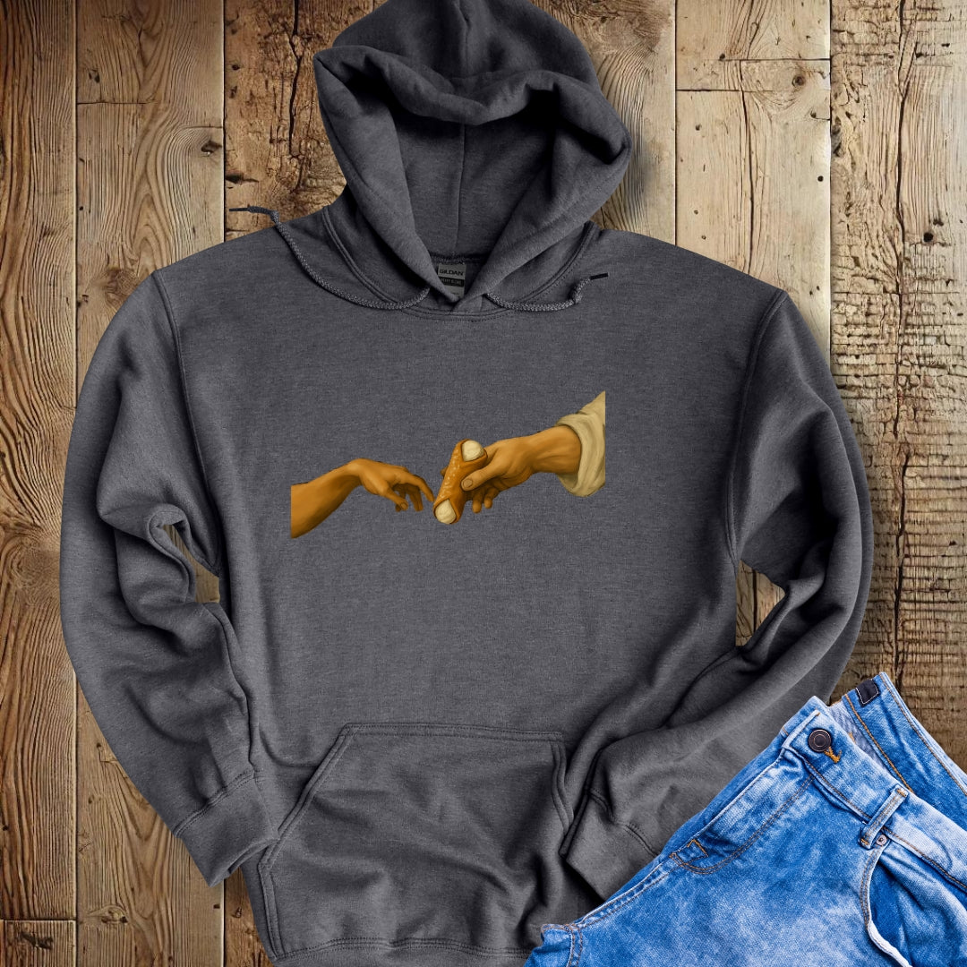 Creation of Adam Michelangelo Cannoli Hoodie Sweatshirt