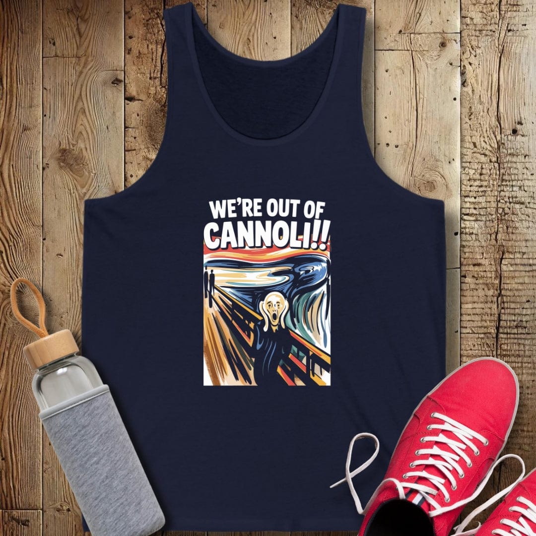 The Scream We're Out of Cannoli Unisex Jersey Tank