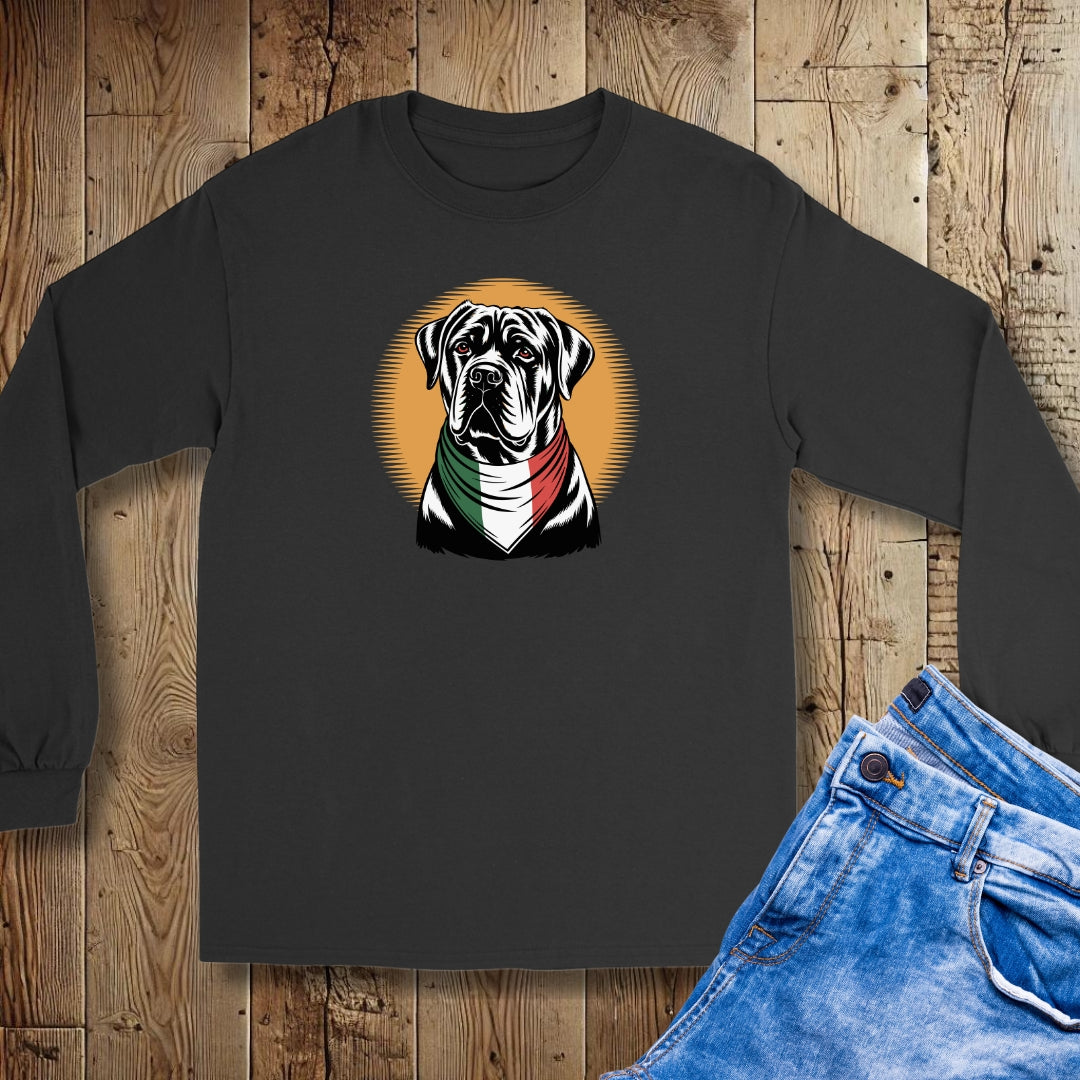 Cane Corso Italian Flag Bandana Unisex Long Sleeve Tee