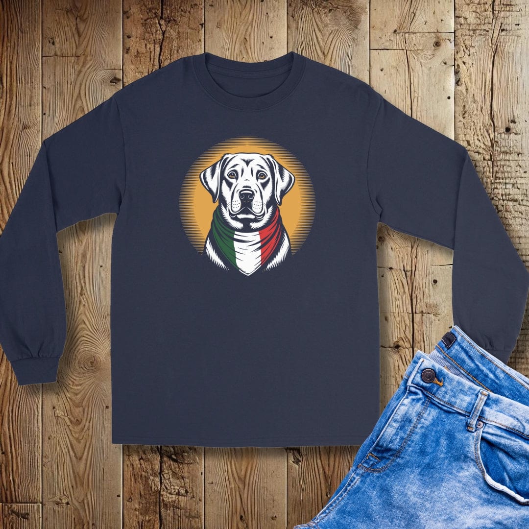 Labrador Italian Flag Bandana Unisex Long Sleeve Tee