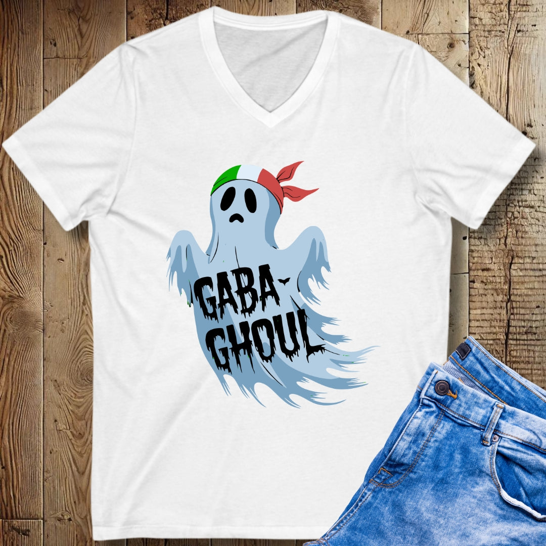 Gabaghoul Halloween Short Sleeve V-Neck Tee