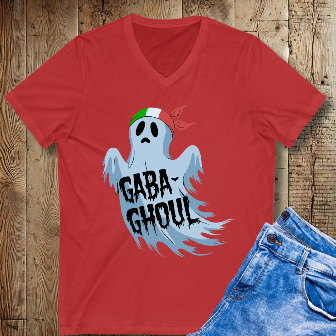 Gabaghoul Halloween Short Sleeve V-Neck Tee