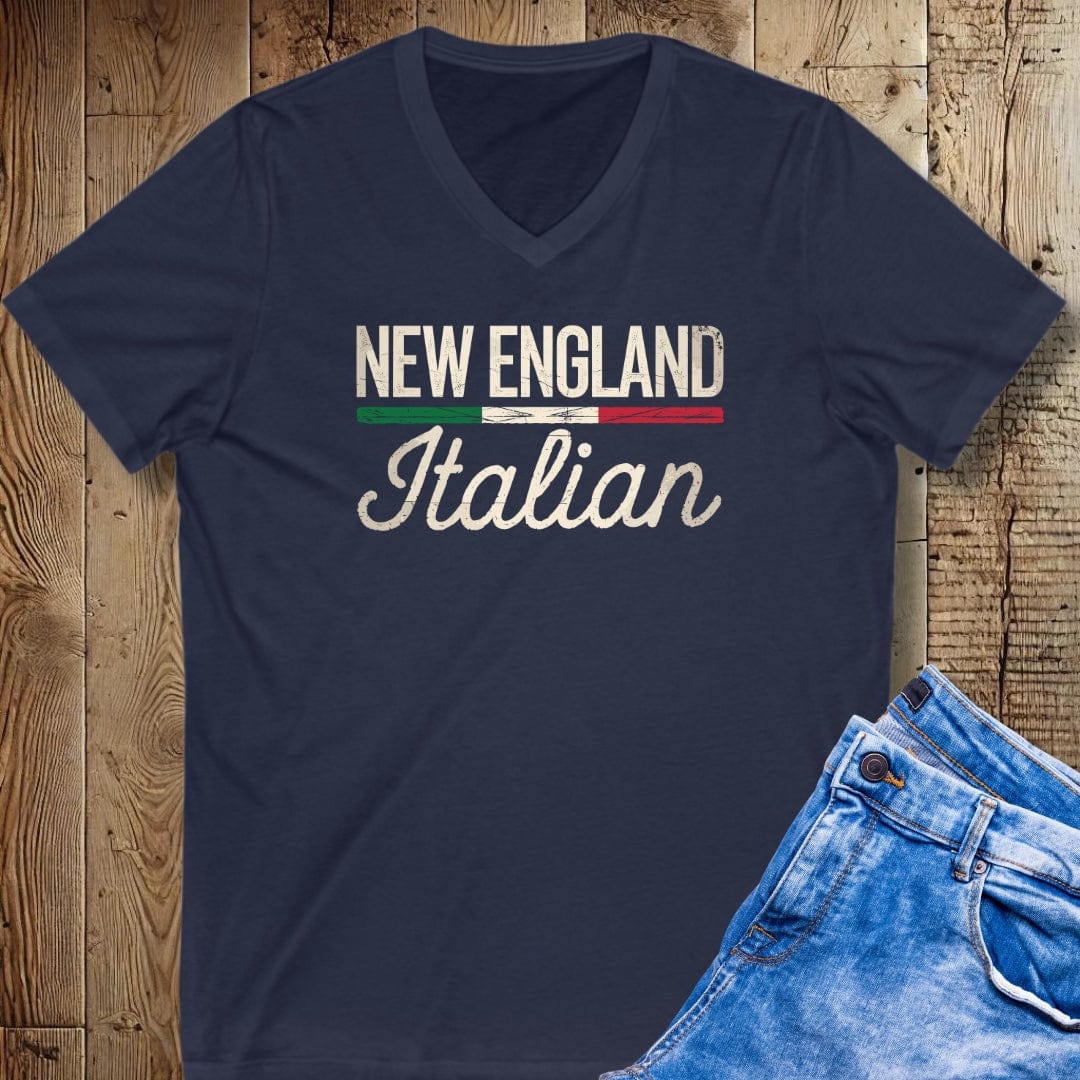 New England Italian Short Sleeve V-Neck Tee