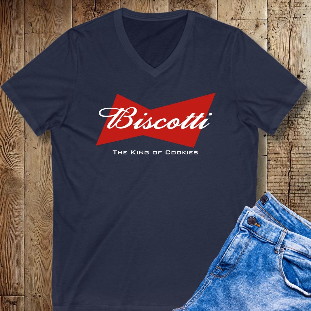 Biscotti King of Cookies Short Sleeve V-Neck Tee