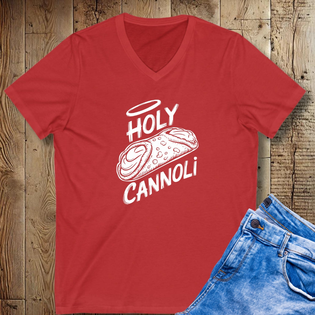 Holy Cannoli Short Sleeve V-Neck Tee