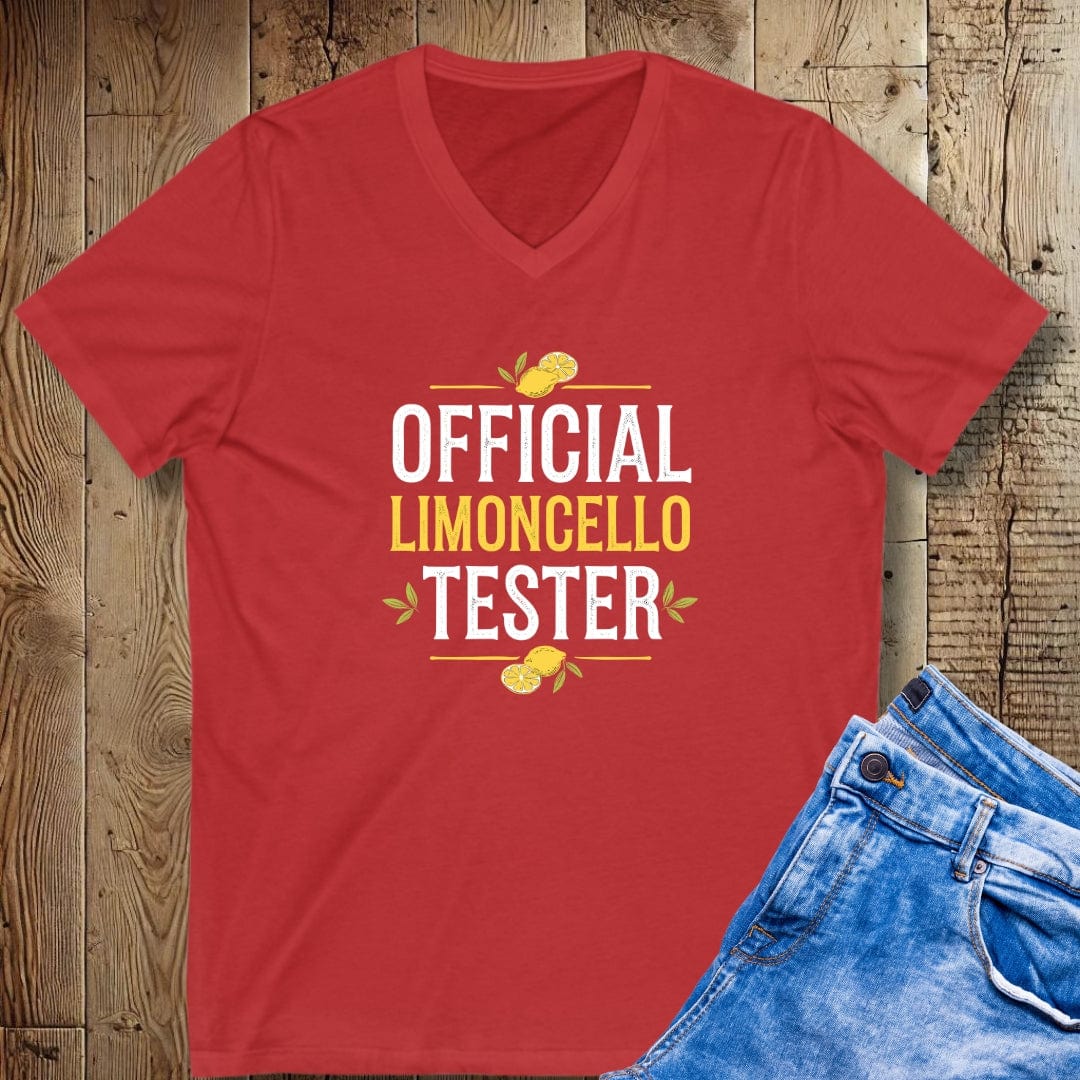 Official Limoncello Tester Short Sleeve V-Neck Tee