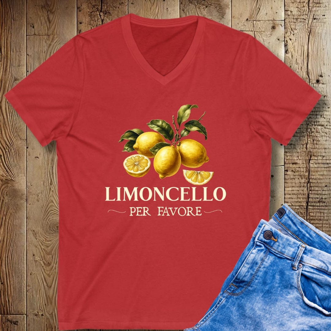 Limoncello Per Favore Short Sleeve V-Neck Tee