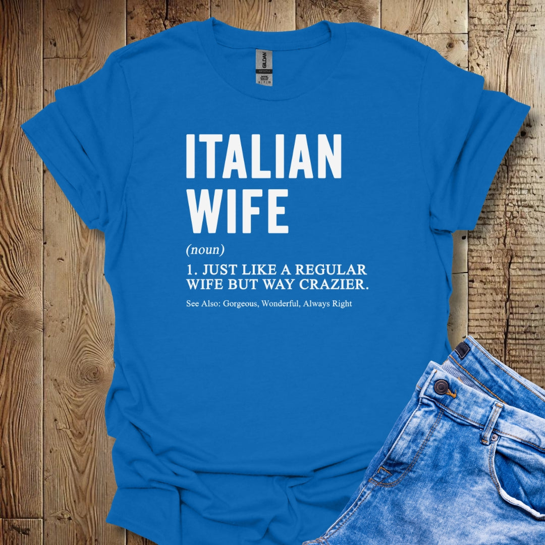 Italian Wife Definition Lightweight Unisex T-shirt
