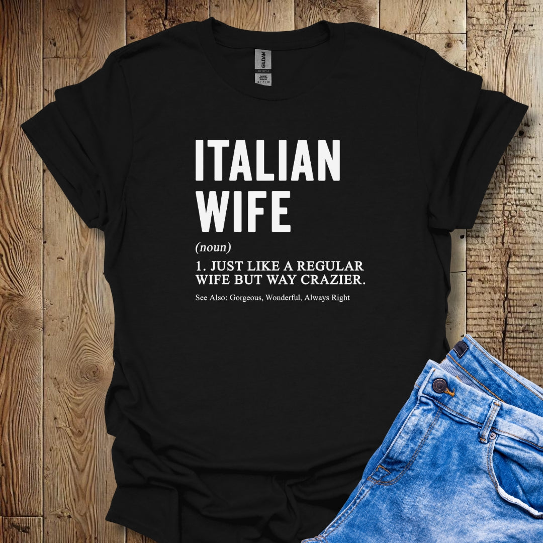 Italian Wife Definition Lightweight Unisex T-shirt