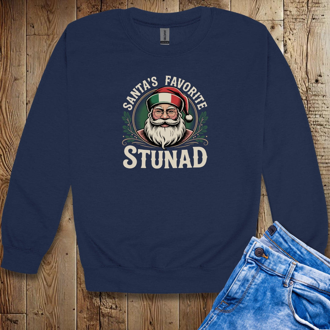 Santa's Favorite Stunad Unisex Crewneck Sweatshirt