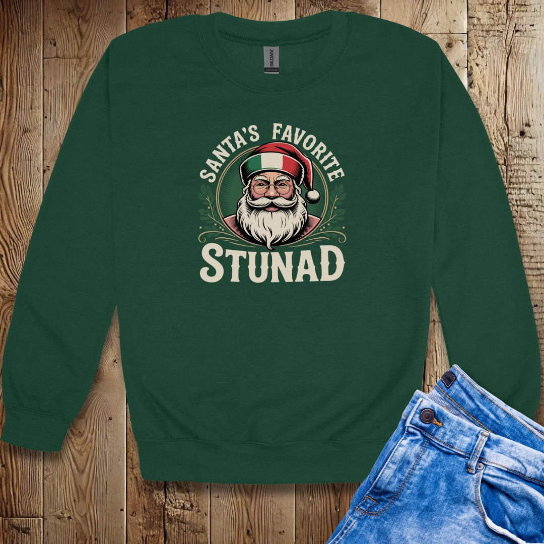 Santa's Favorite Stunad Unisex Crewneck Sweatshirt