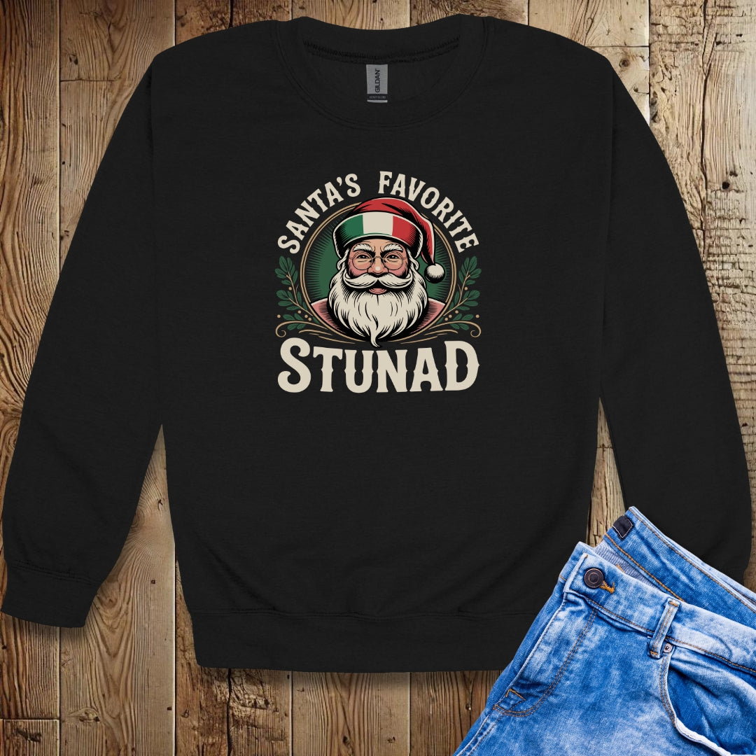 Santa's Favorite Stunad Unisex Crewneck Sweatshirt