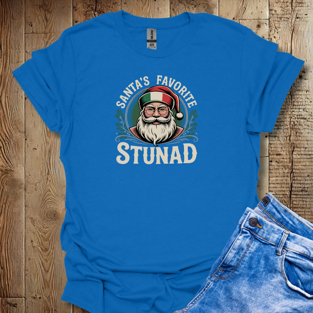 Santa's Favorite Stunad Lightweight Unisex T-shirt