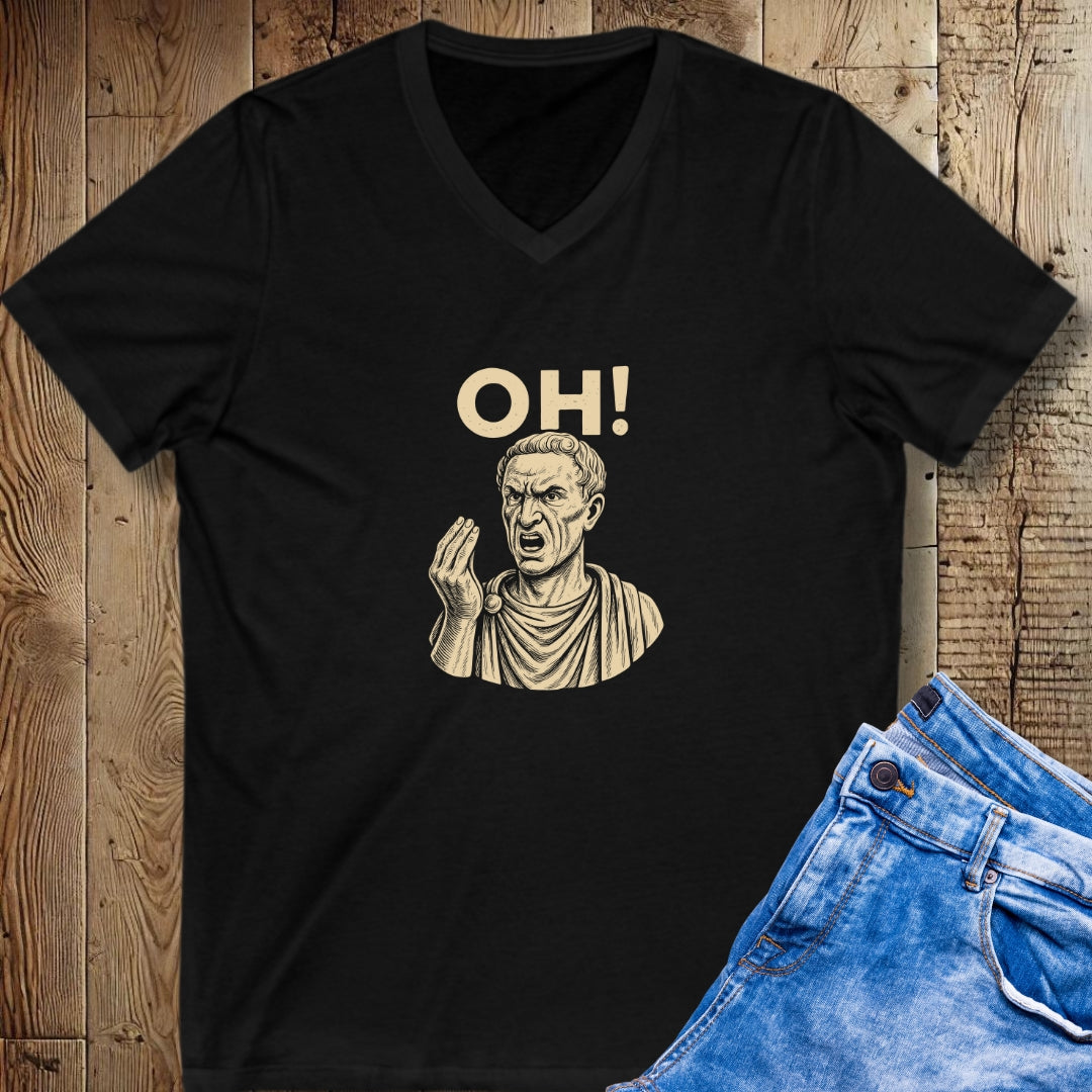 Julius Caesar Oh Hand Gesture V-Neck Tee