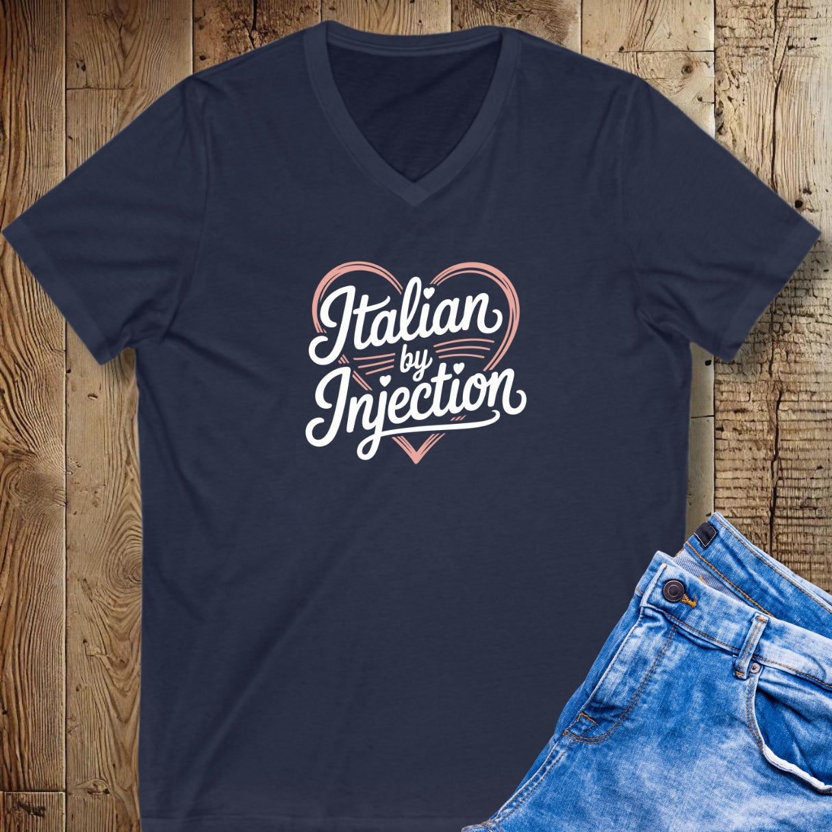 Italian by Injection V-Neck Tee