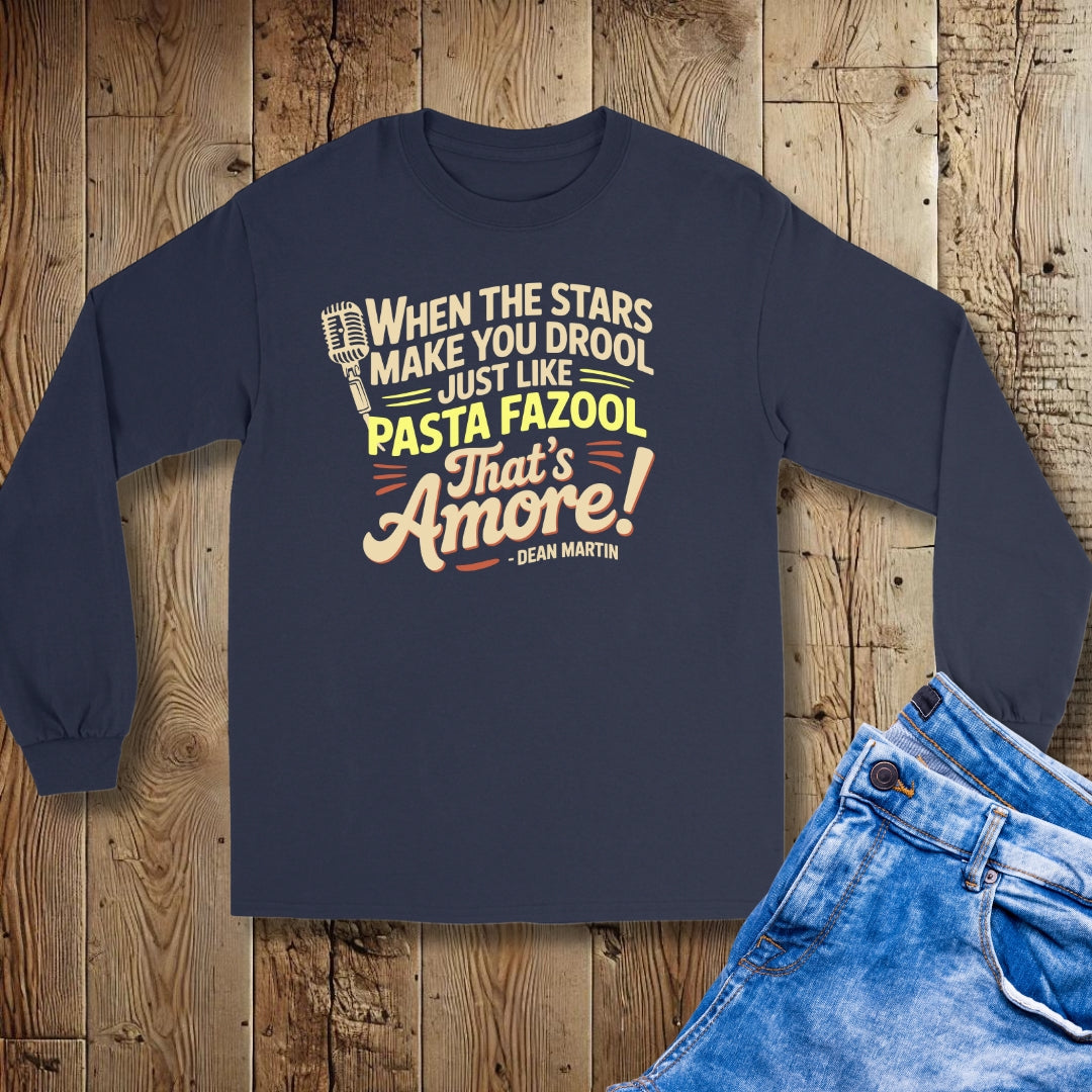 Pasta Fazool Dean Martin Unisex Long Sleeve Tee
