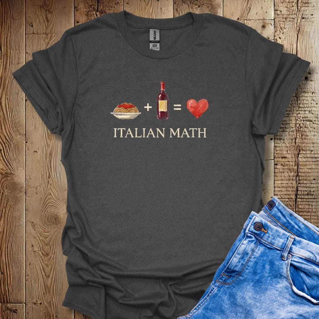 Italian Math Pasta Wine Lightweight Unisex T-shirt
