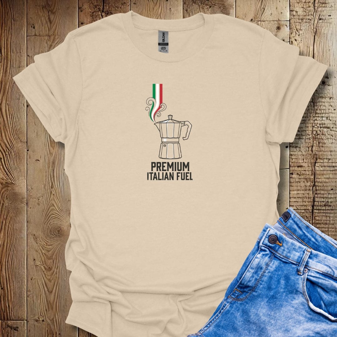 Italian Fuel Espresso Moka Pot Lightweight Unisex T-shirt