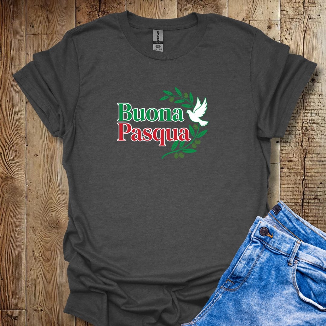Buona Pasqua Dove Italian Flag Colors Lightweight Unisex T-shirt