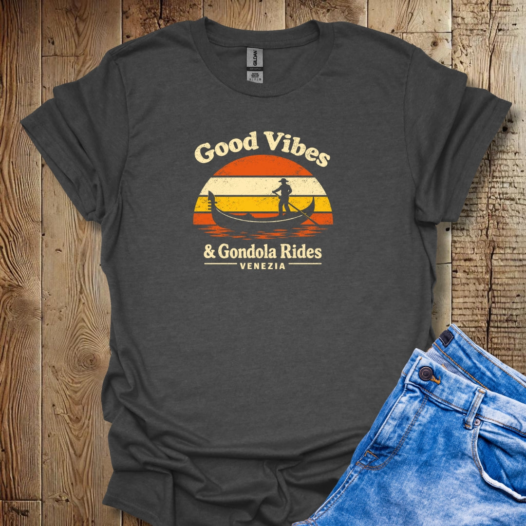 Good Vibes & Gondola Rides Venezia Lightweight Unisex T-shirt