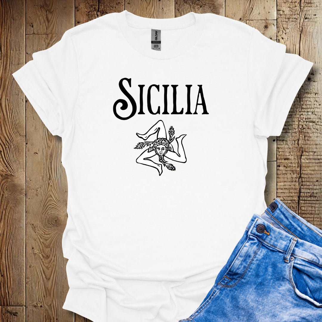 Sicilia with Trinacria Italian Pride T-shirt