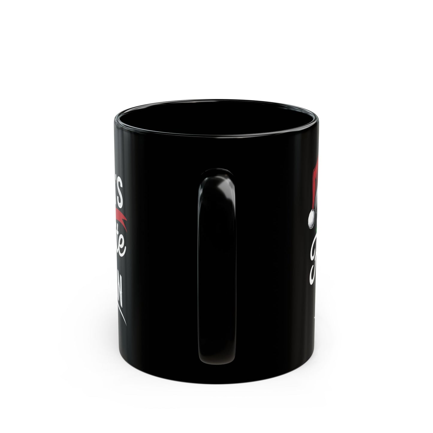 Santa's Favorite Italian Black Mug (11oz, 15oz)