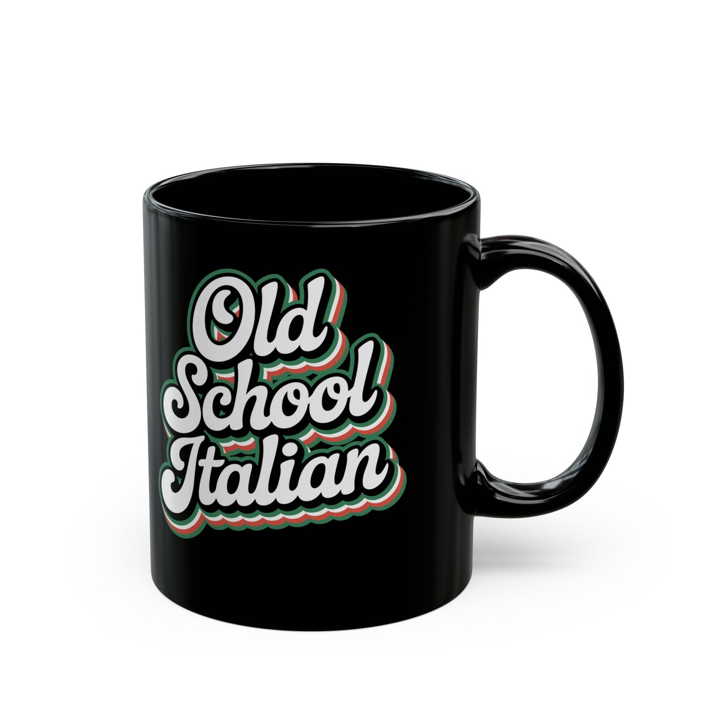 Old School Italian Black Mug (11oz, 15oz)