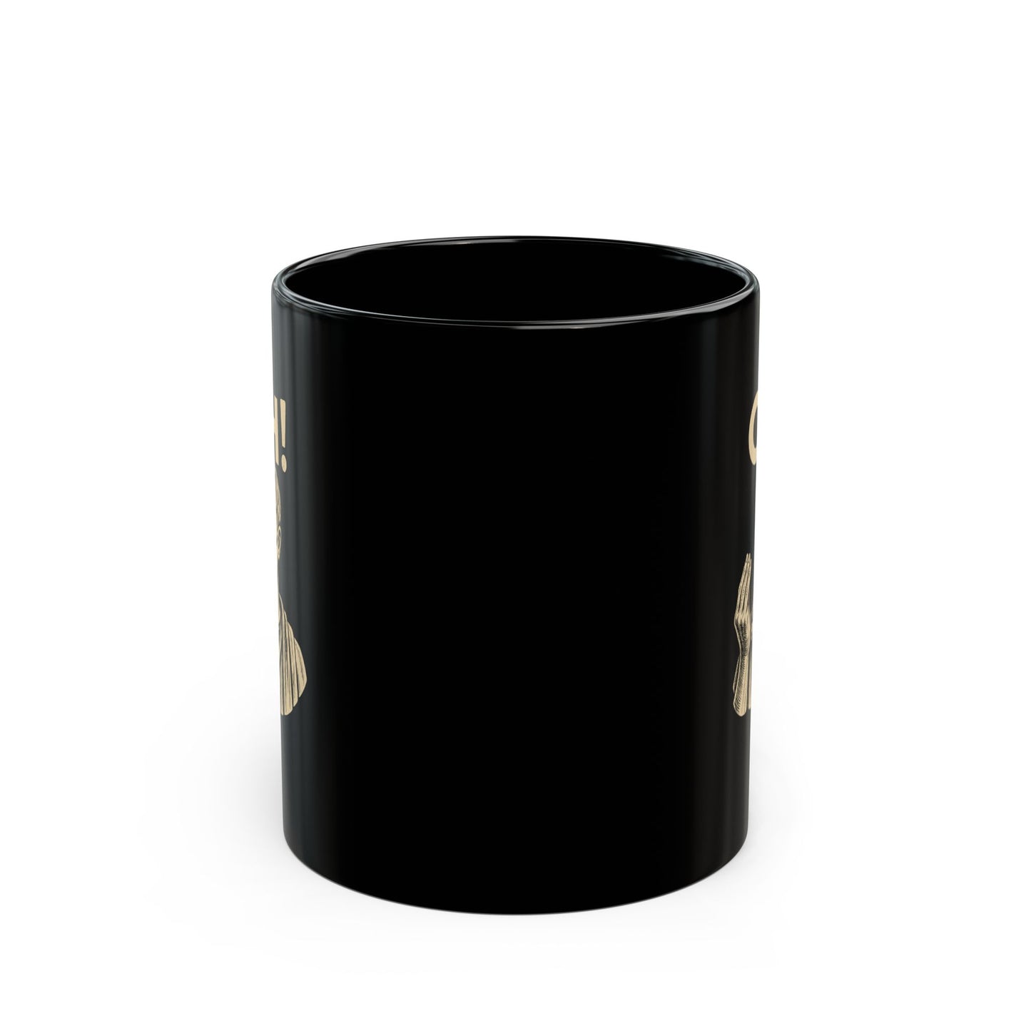 Julius Caesar Oh Hand Gesture Quote Black Mug (11oz, 15oz)