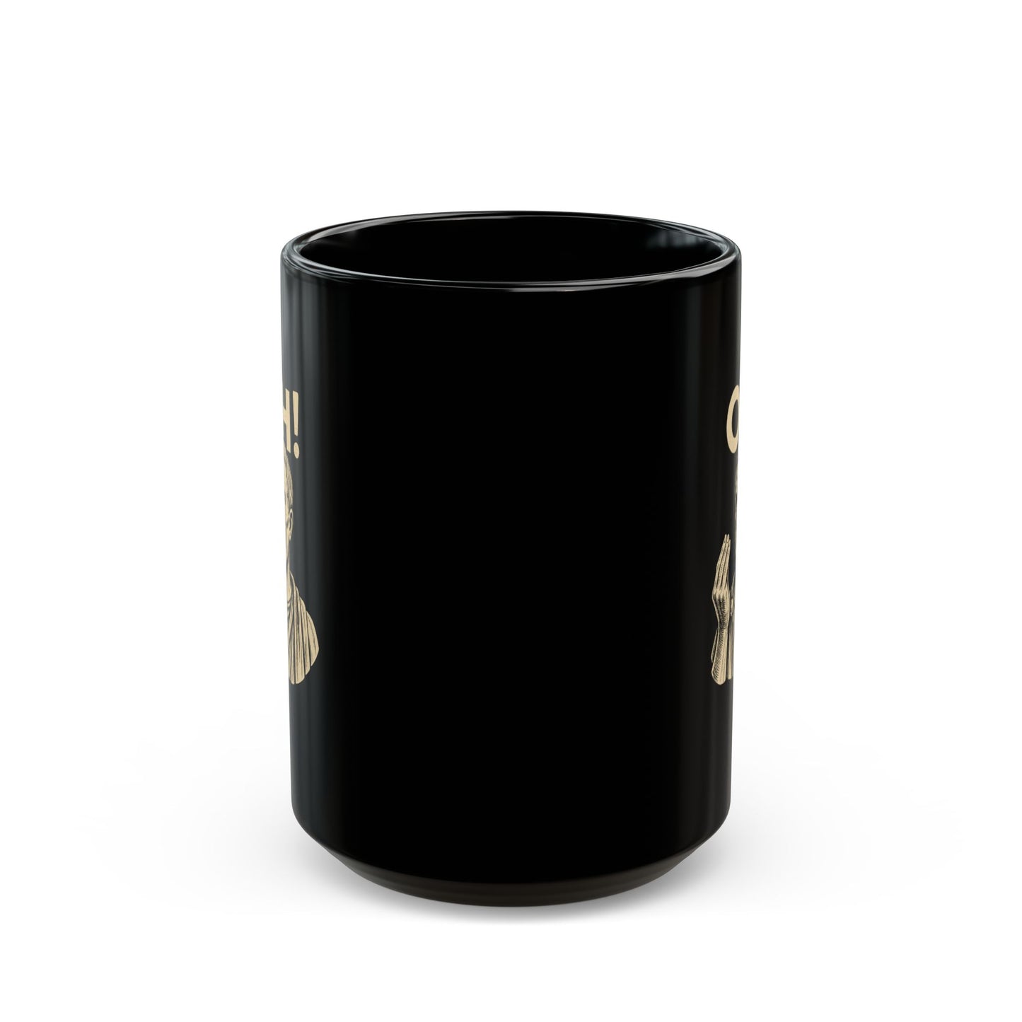 Julius Caesar Oh Hand Gesture Quote Black Mug (11oz, 15oz)