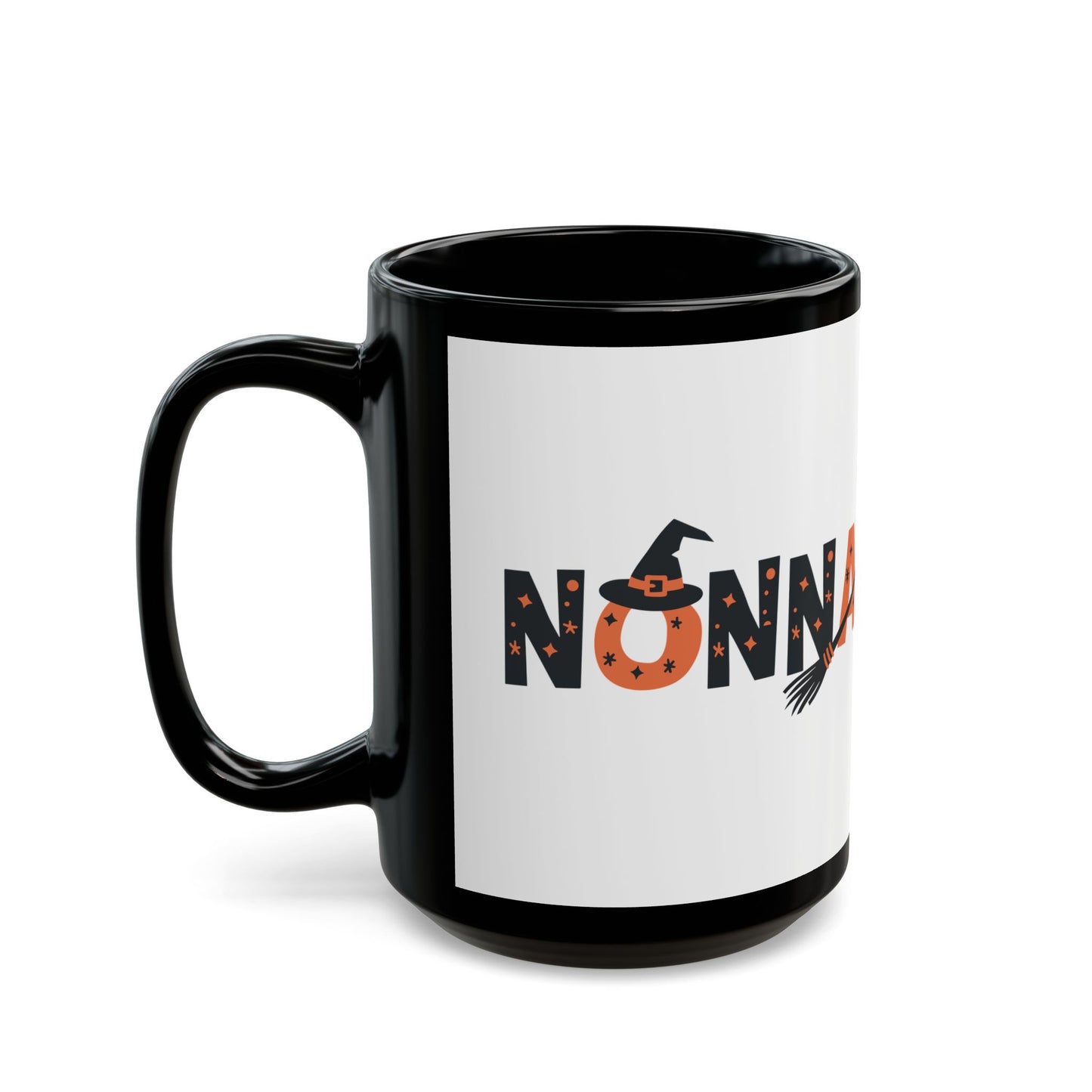 Nonna Witch Halloween Black Mug (11oz, 15oz)