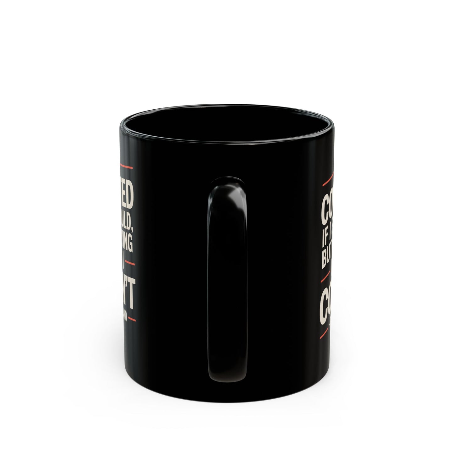 Rocky Marciano Conceited Quote Black Mug (11oz, 15oz)