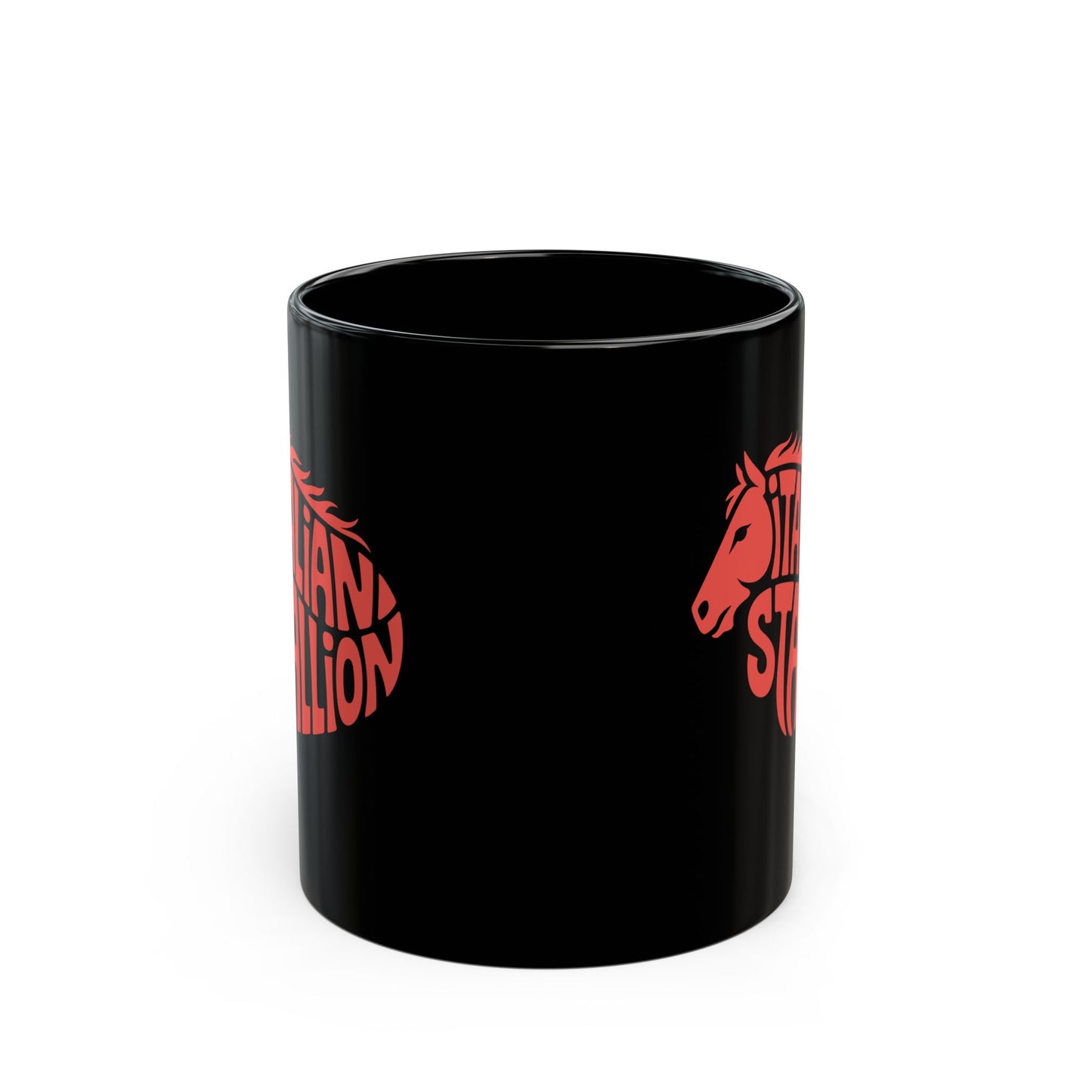 Italian Stallion Quote Black Mug (11oz, 15oz)