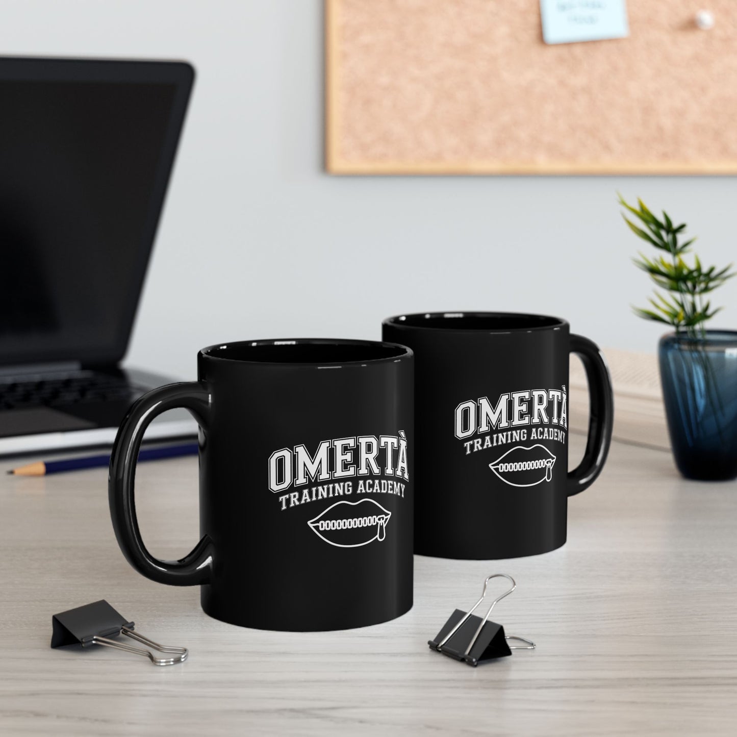 Omertà Training Academy Black Mug (11oz, 15oz)