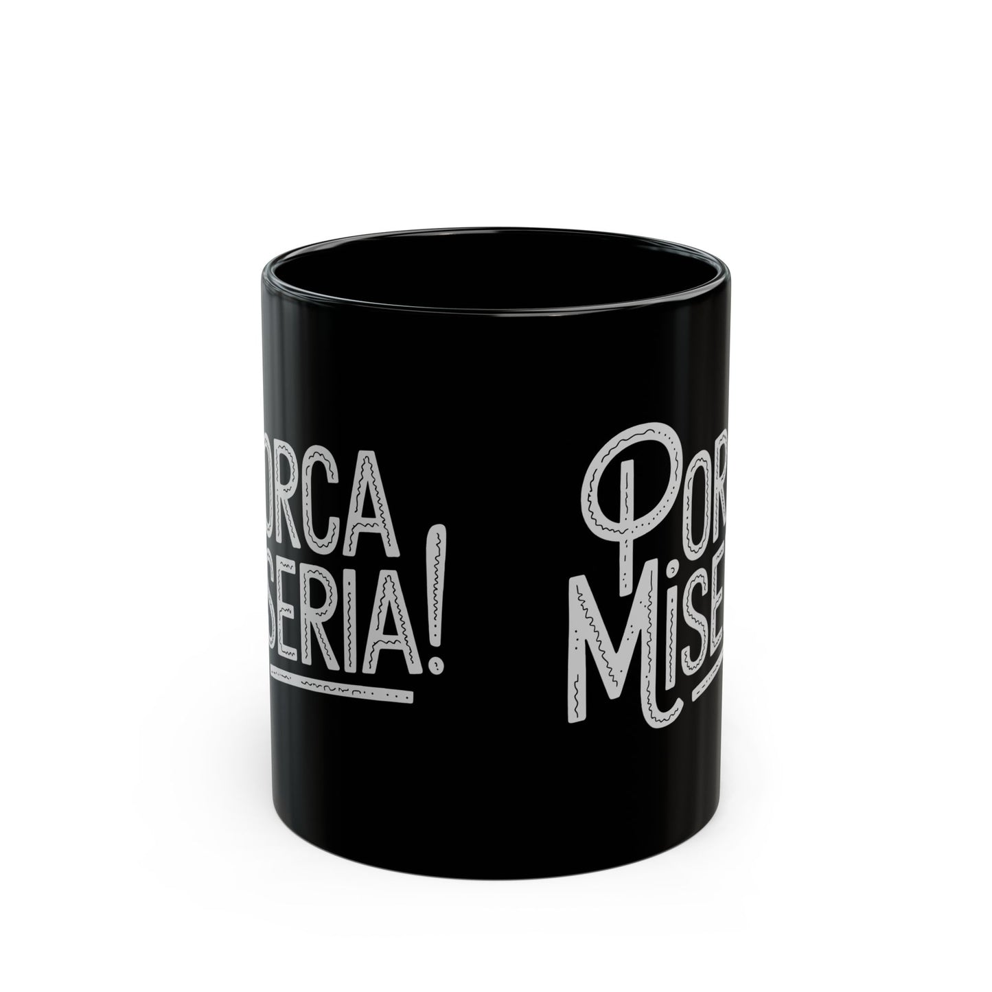 Porca Miseria Black Mug (11oz, 15oz)