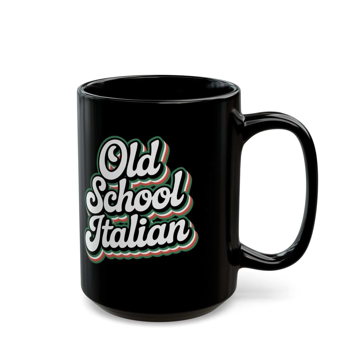 Old School Italian Black Mug (11oz, 15oz)