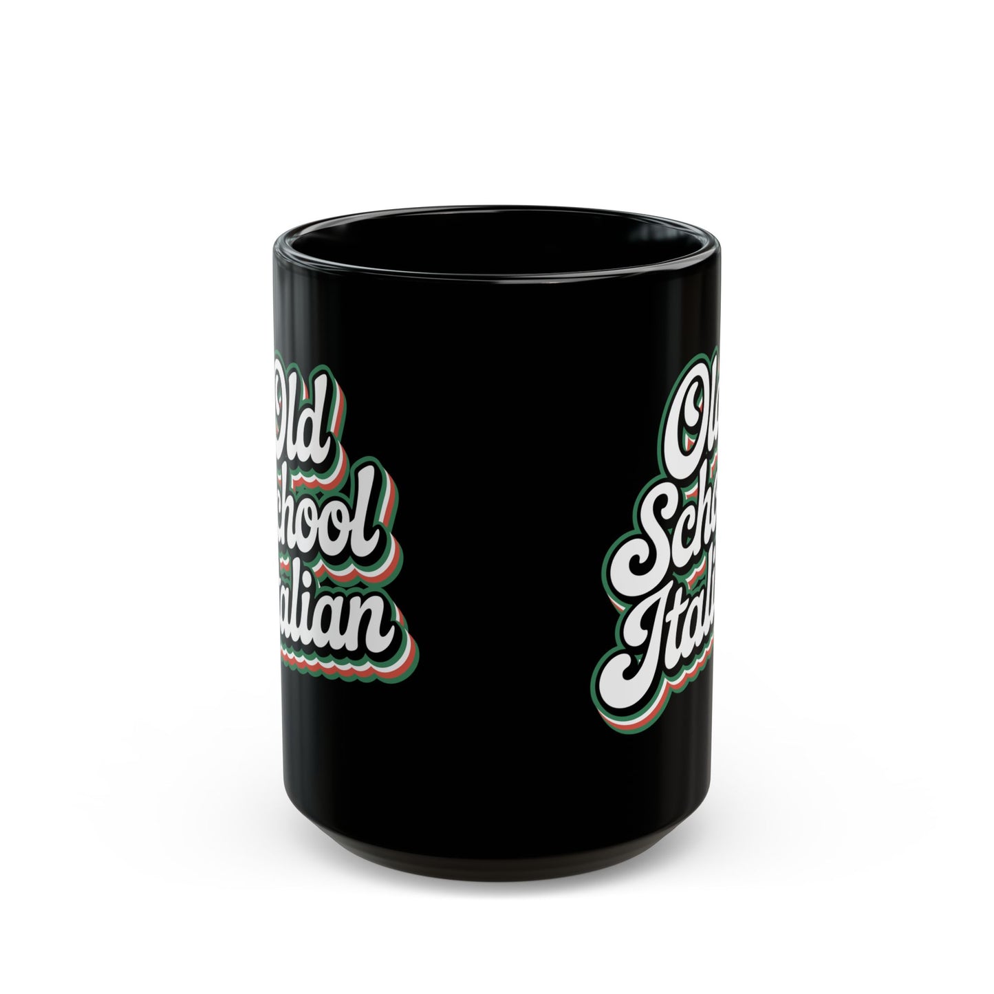 Old School Italian Black Mug (11oz, 15oz)
