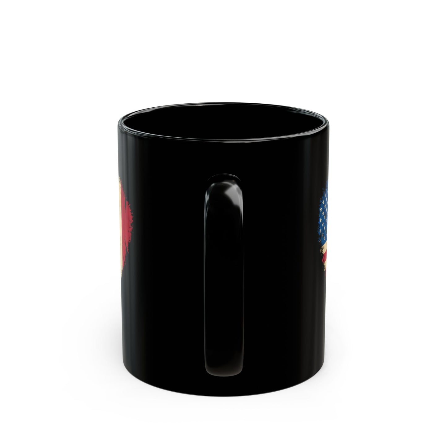 American Born Italian Roots Flags Black Mug (11oz, 15oz)